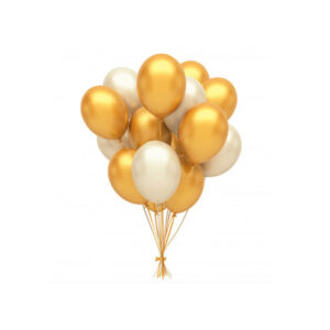 Gold-and-Silver-Helium-Balloon