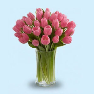 Pink-Tulips-Vase