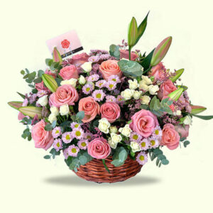 Mixed-Flower-Basket